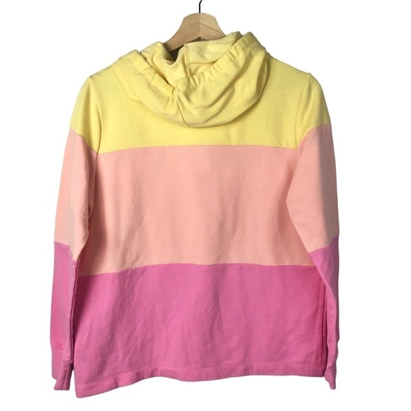 J. Crew Tricolor Stripe Pullover Hoodie Sweatshirt XS - Picture 3 of 3